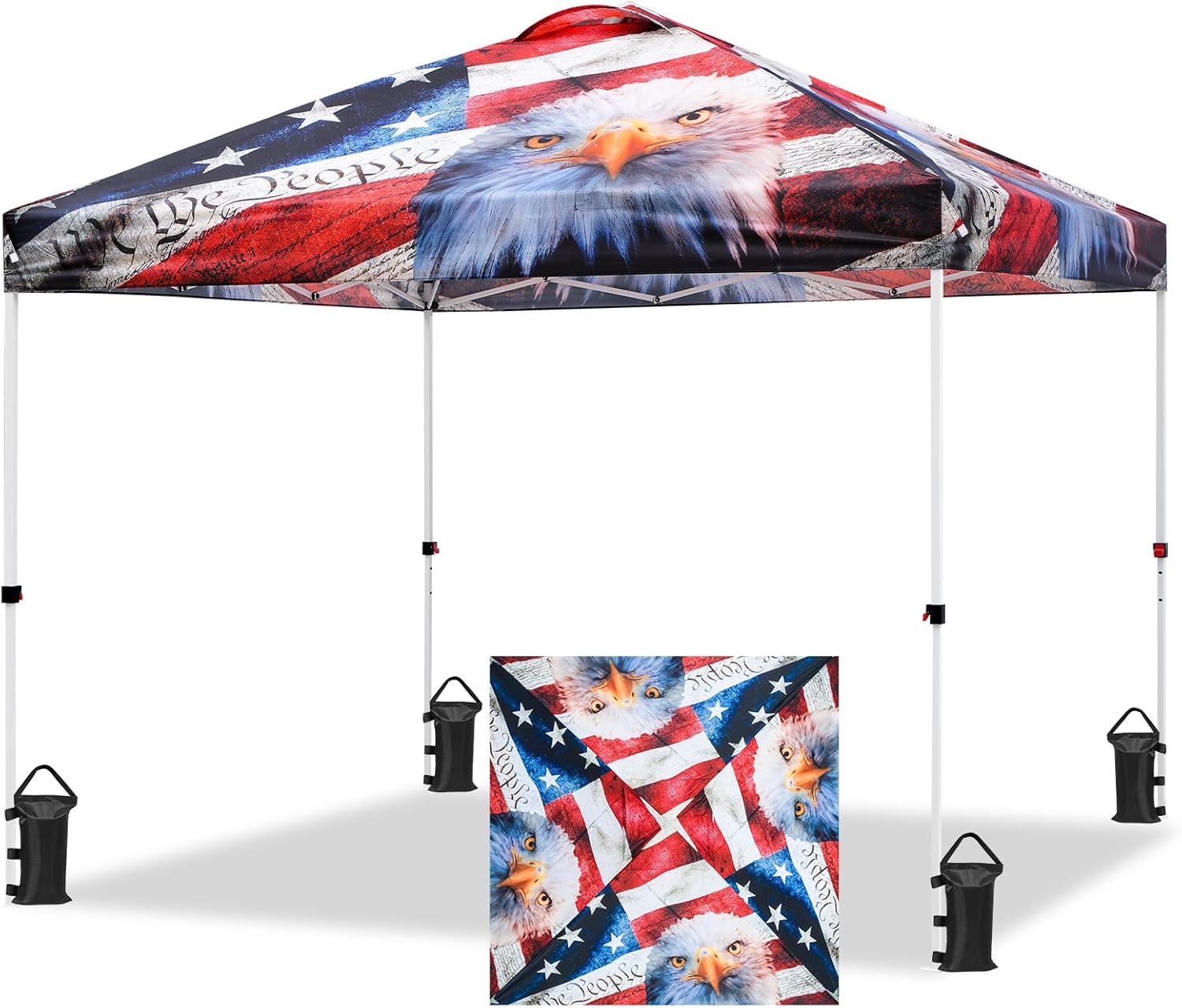 EAGLE PEAK Pop Up Canopy Tent for Easy Outdoor Setup