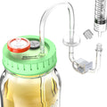 Upgraded Liquid Culture Lid with Tubing for Standard Mason Jar - 6pcs