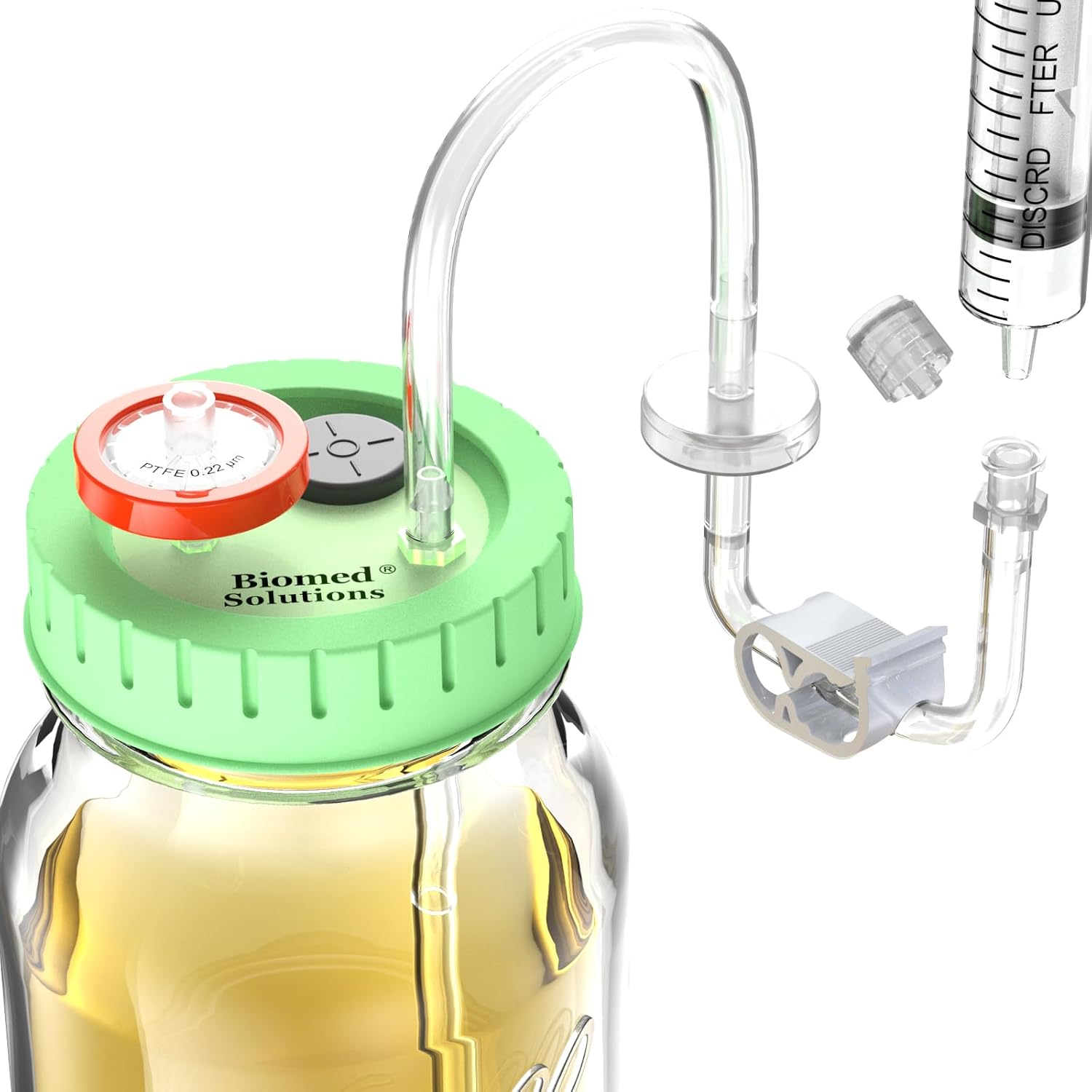 Upgraded Liquid Culture Lid for Media Extraction in Mycology