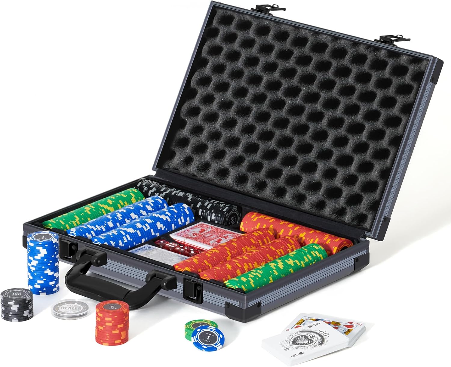 Boyzhood Poker Chips Set - 400PCS Casino-Grade Gaming Fun