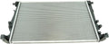 TRQ Radiator Assembly Aluminum Core 1 Row Cross Flow for Jeep Cherokee