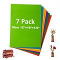 7 Pack Colored Plywood Sheets 12 x 16 x 1/8 in - Vibrant Craft