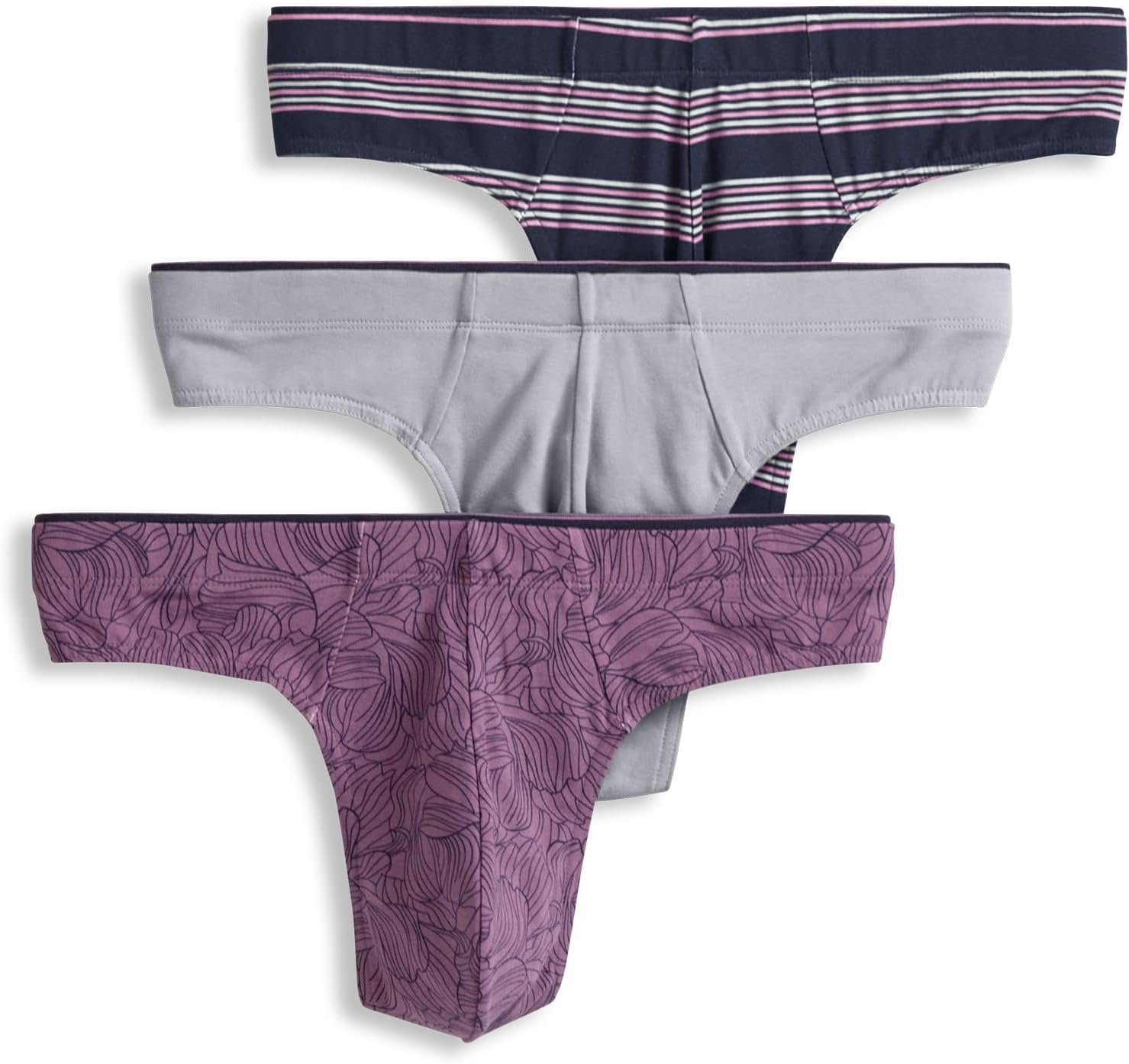 Jockey Men's Underwear True Style Thong - Comfortable 3 Pack