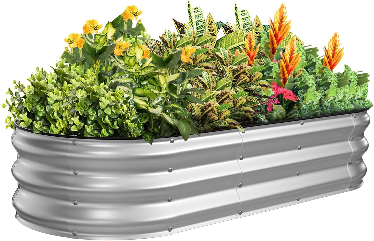 Kesfitt Raised Garden Bed Kit for Vegetables and Flowers