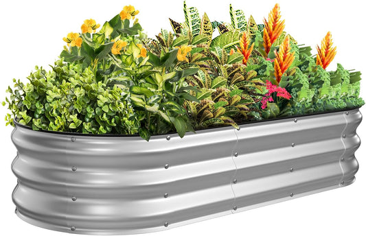 Kesfitt Raised Garden Bed Kit for Vegetables and Flowers