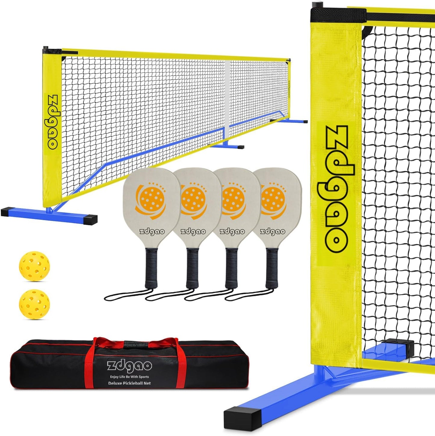 22FT Regulation Size Pickleball Net Set for Driveway Play