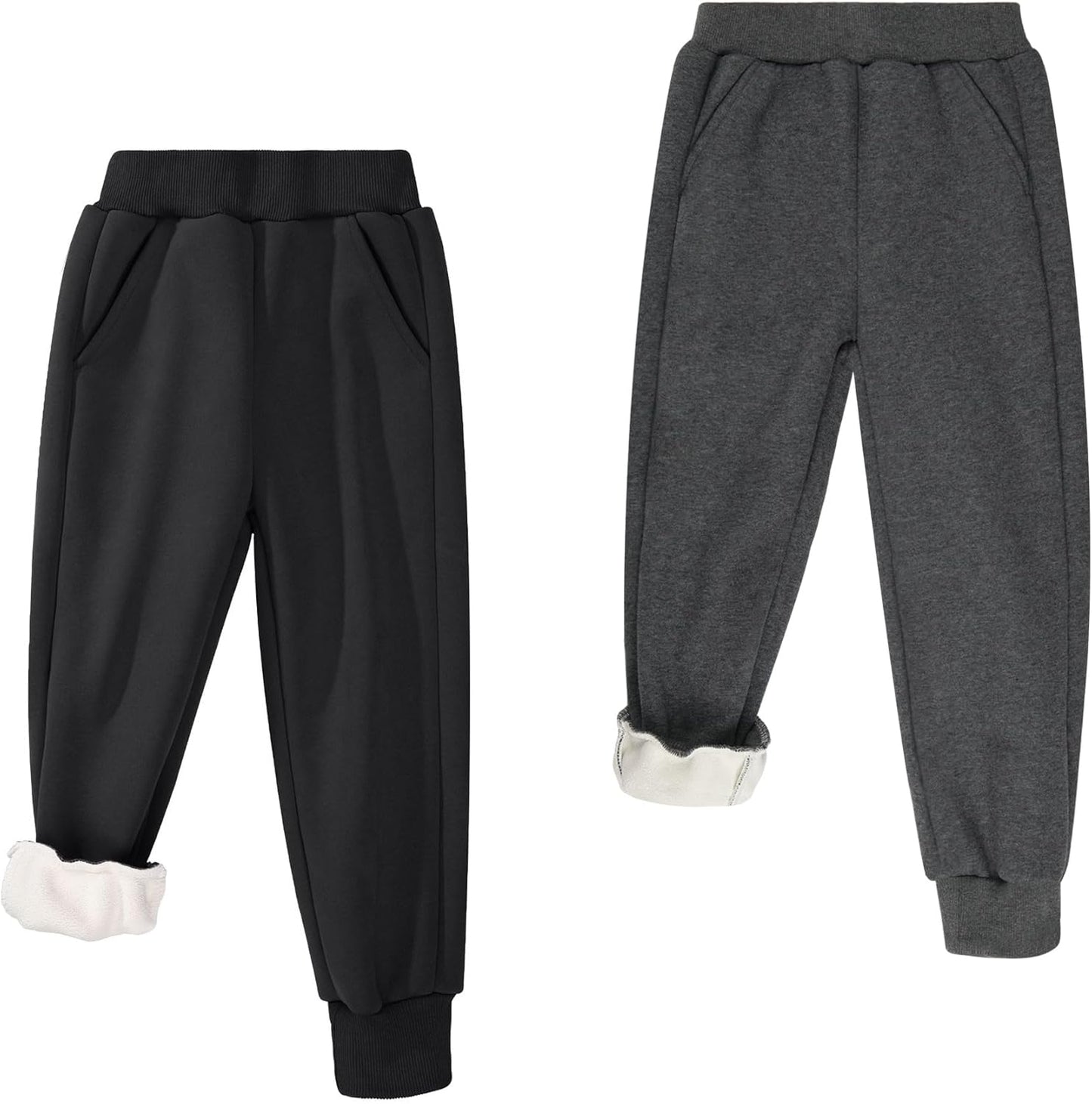 Fleece Lined Sweatpants for Kids - Warm and Cozy Joggers