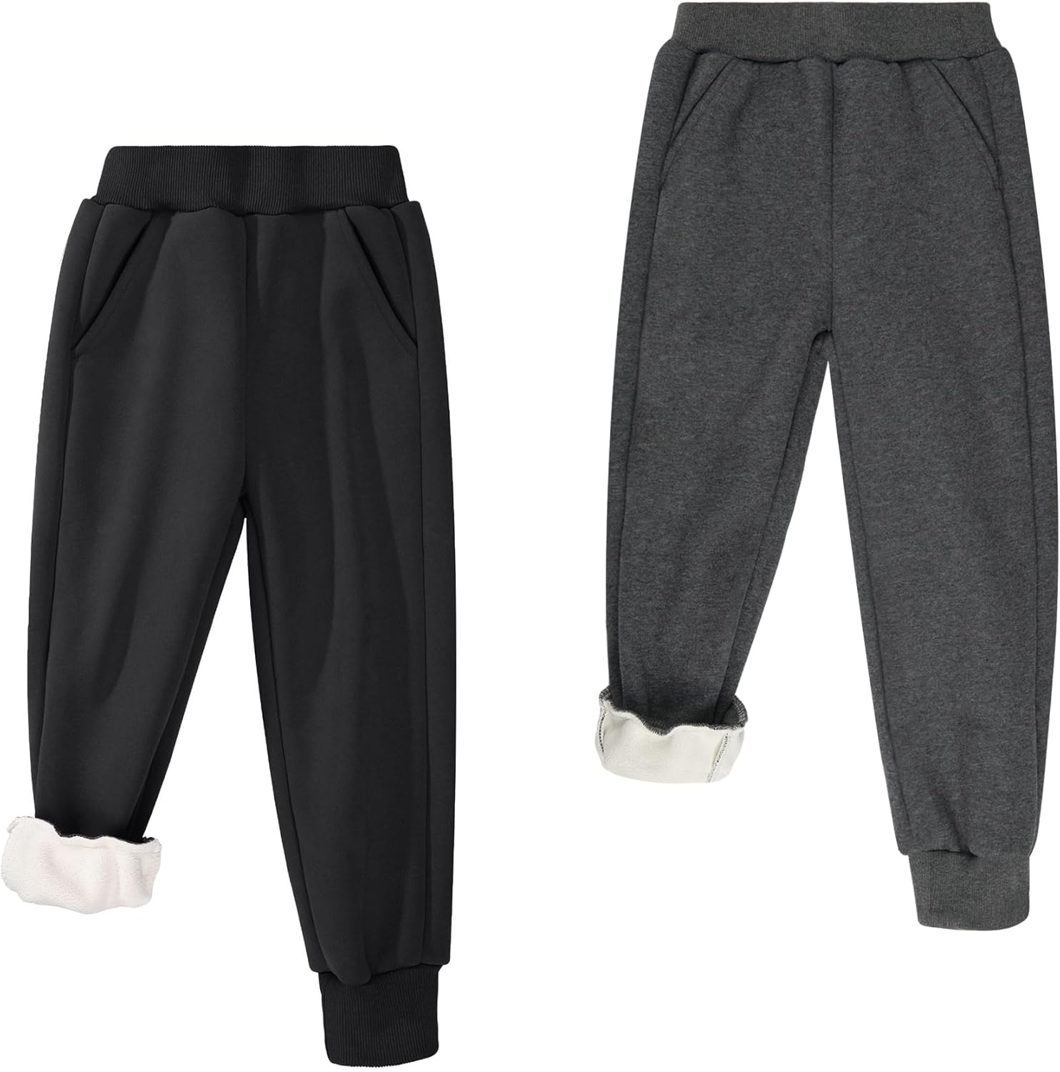 Fleece Lined Sweatpants for Kids - Warm and Cozy Joggers