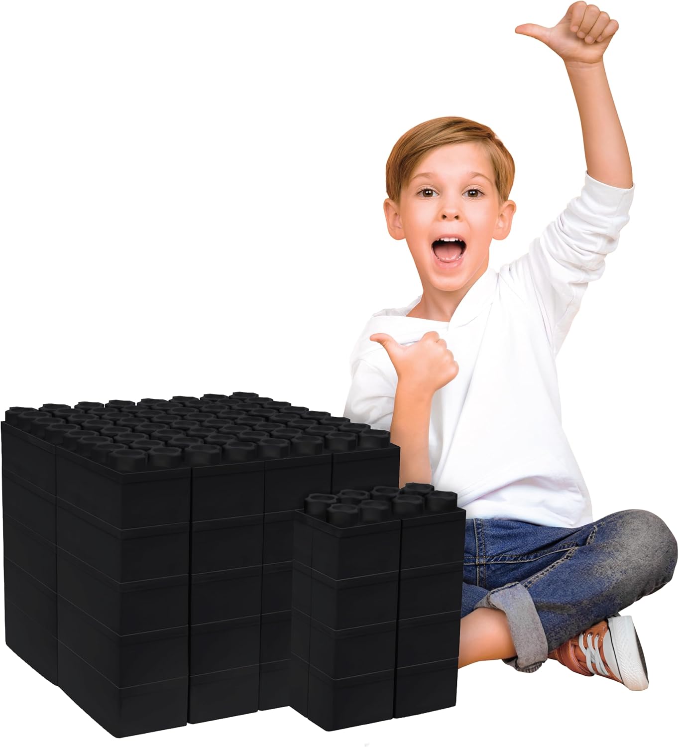 Big Blocks for Kids Ages 4-8 - Indoor & Outdoor Building Fun
