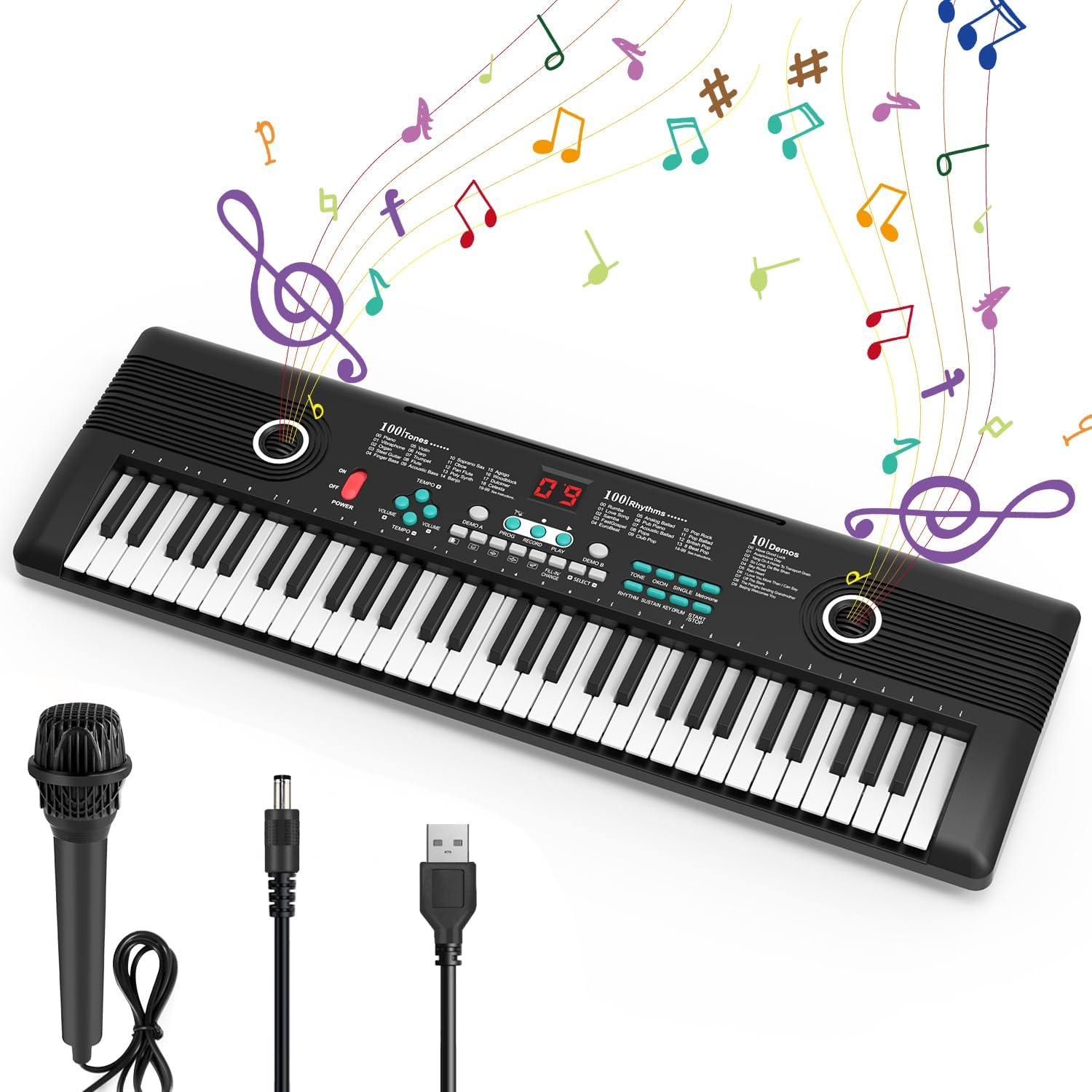 Portable 61-Key Electric Piano - Perfect for Beginners!