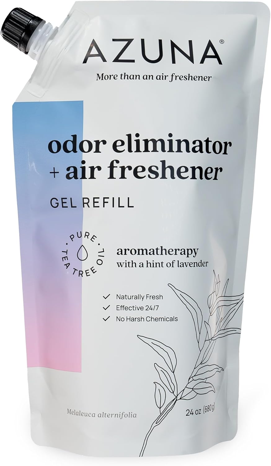Azuna Air Freshener Gel Refill Pouch for Strong Odor Elimination