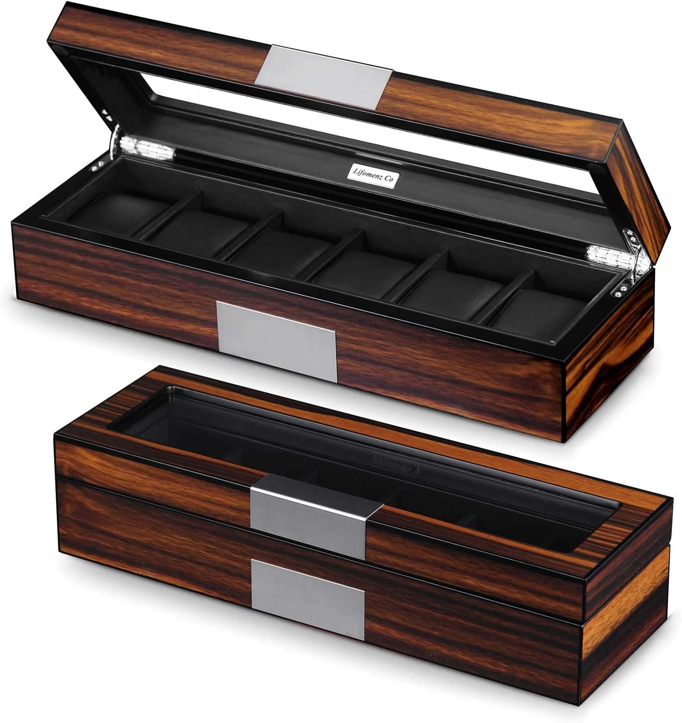 6 Watch Wood Organizer by Lifomenz - Display Case