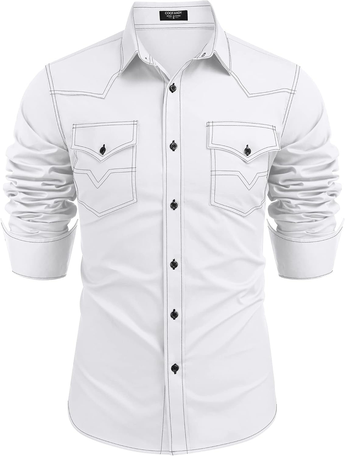 COOFANDY Men's Western Cowboy Shirts for Casual Style and Comfort