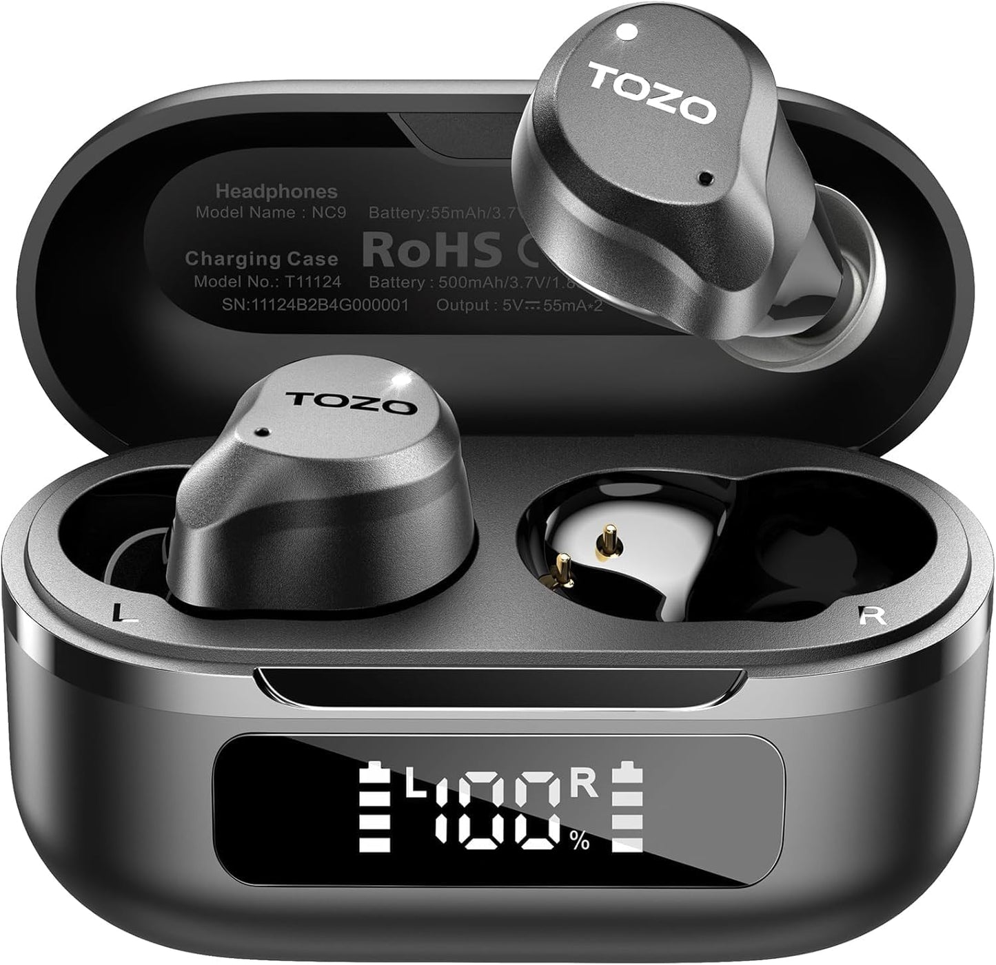 TOZO Wireless Earbuds: Clear Calls, IPX8 Waterproof