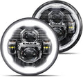 7 in LED Headlights Pair H6024 Compatible with Jeep Wrangler - Bright