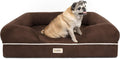 Chester Large Dog Bed Cocoa Brown - Orthopedic Memory Foam Couch