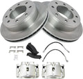 Rear Brake Pad & Rotor Kit Ceramic Compatible with Silverado