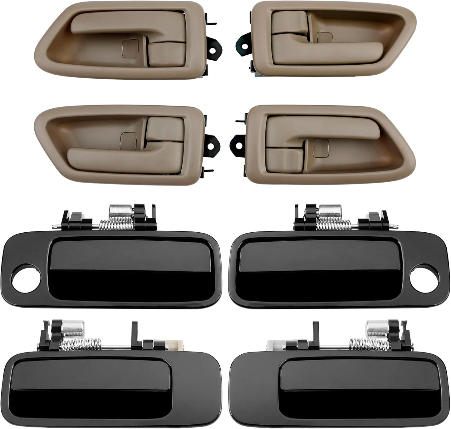 Gledewen Door Handle Set for 1997-2001 Toyota Camry - Beige