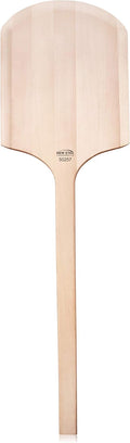 Wooden Pizza Peel 16in Plate with 26in Handle - Lightweight Basswood