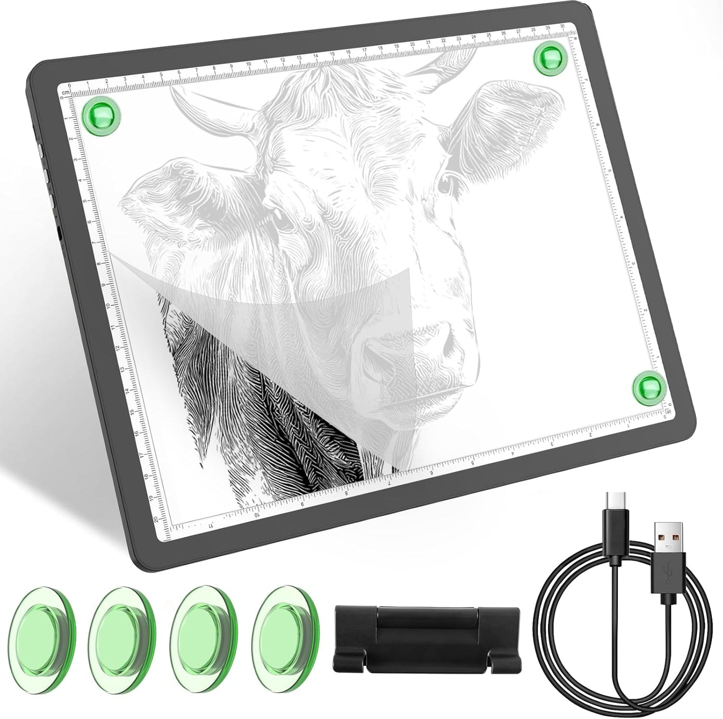 YINGWOND Rechargeable A4 Light Box for Tracing and Drawing