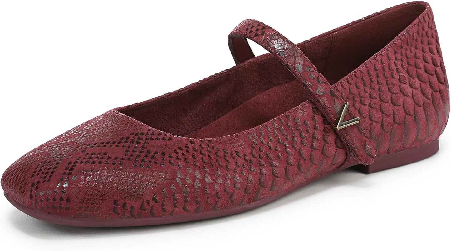 Vionic Women's Alameda Mary Jane Flat with Arch Support and Comfort