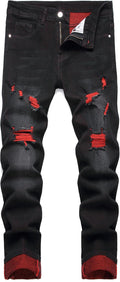 Men's Slim Fit Stretch Ripped Skinny Jeans - Comfortable Everyday look