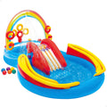 Intex Rainbow Slide Kids Inflatable Pool - Colorful Backyard Play