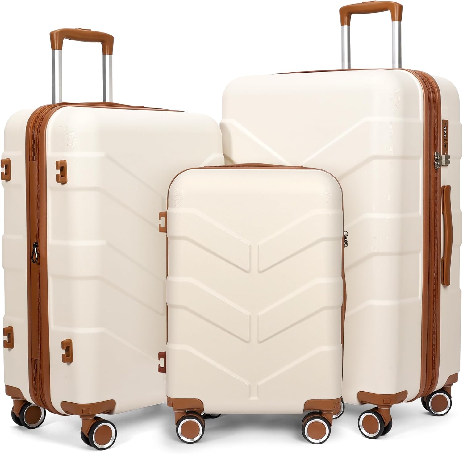 Luggage Sets 3 Piece with Spinner Wheel for Travel Convenience