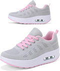 Platform Sneakers for Women Air Cushion Walking Shoes (Style HN8Q)