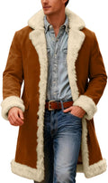 Men's Santa Coat with Soft Fleece Lining for Holiday Events