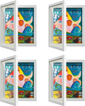Kids Art Frame 4 Pack - Changeable 8 x 10.5 and 9 x 12 Display