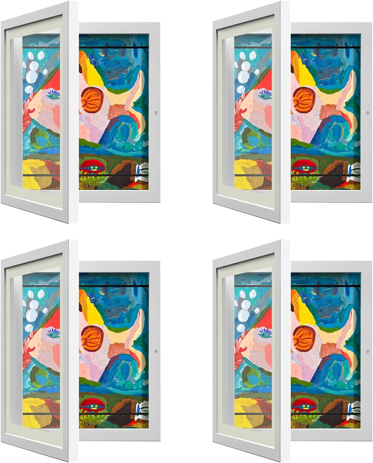 Kids Art Frame 4 Pack for Effortless Display of Artwork