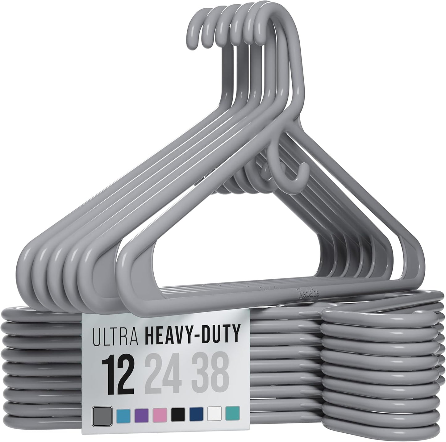 NEATERIZE Ultra Heavy Duty Plastic Clothes Hangers for All Needs