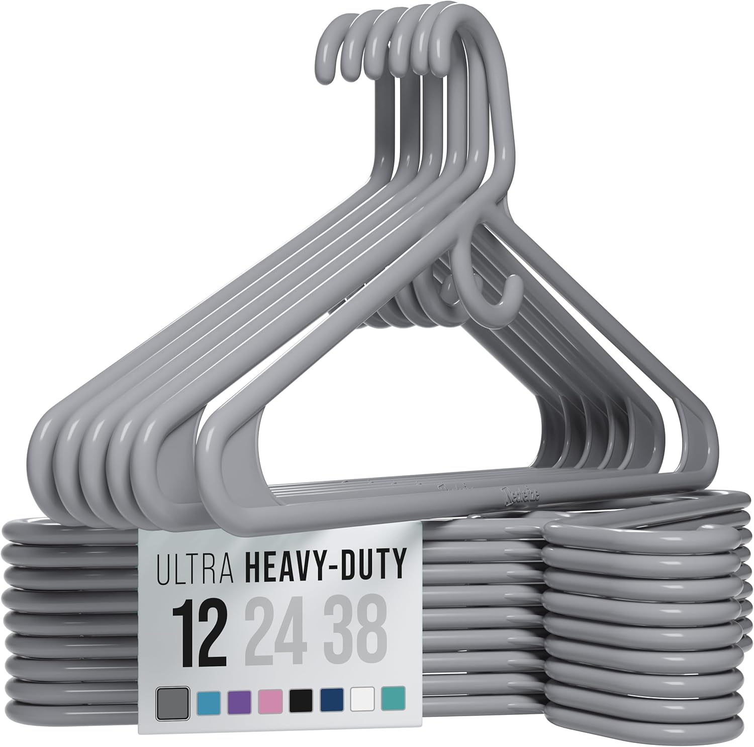 NEATERIZE Ultra Heavy Duty Plastic Clothes Hangers for All Needs
