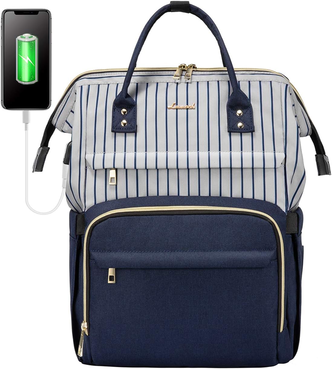 LOVEVOOK Stylish Laptop Backpack for Women with USB Port