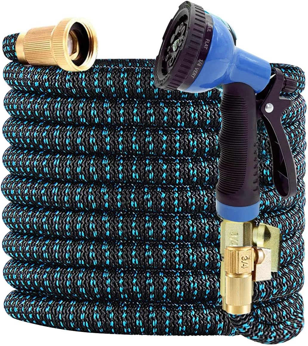 J&B XpandaHose 75ft Expandable Garden Hose - Heavy Duty Design