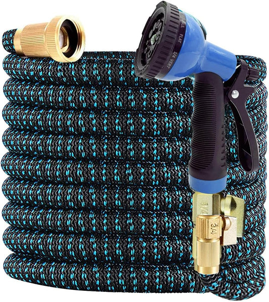 J&B XpandaHose 75ft Expandable Garden Hose - Heavy Duty Design