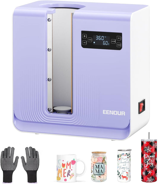 EENOUR Auto Tumbler Heat Press Machine for Seamless Printing