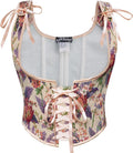 Scarlet Darkness Women Renaissance Underbust Corset Top - Floral put