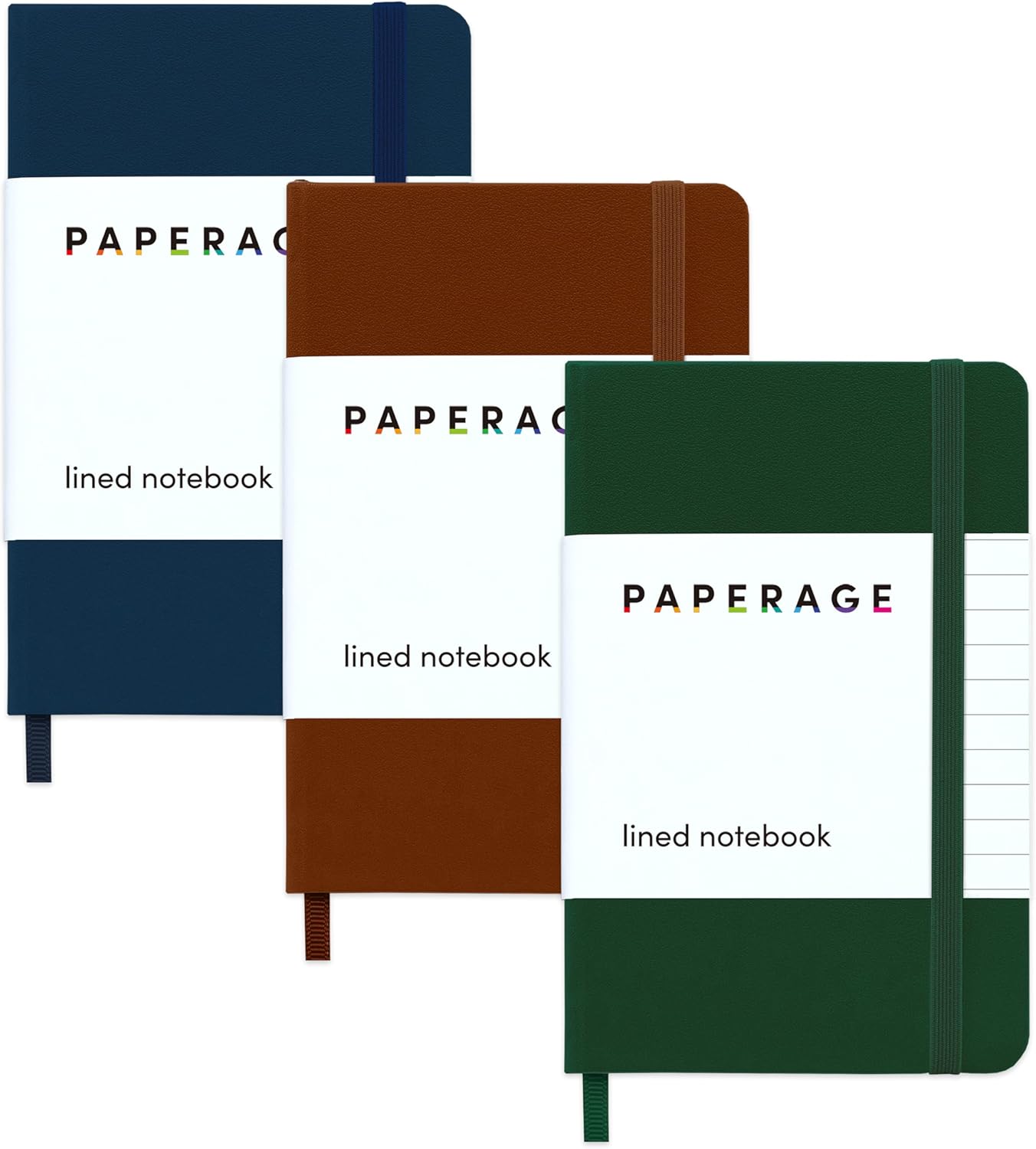 3-Pack PAPERAGE Pocket Journals - Thick 100gsm Pages