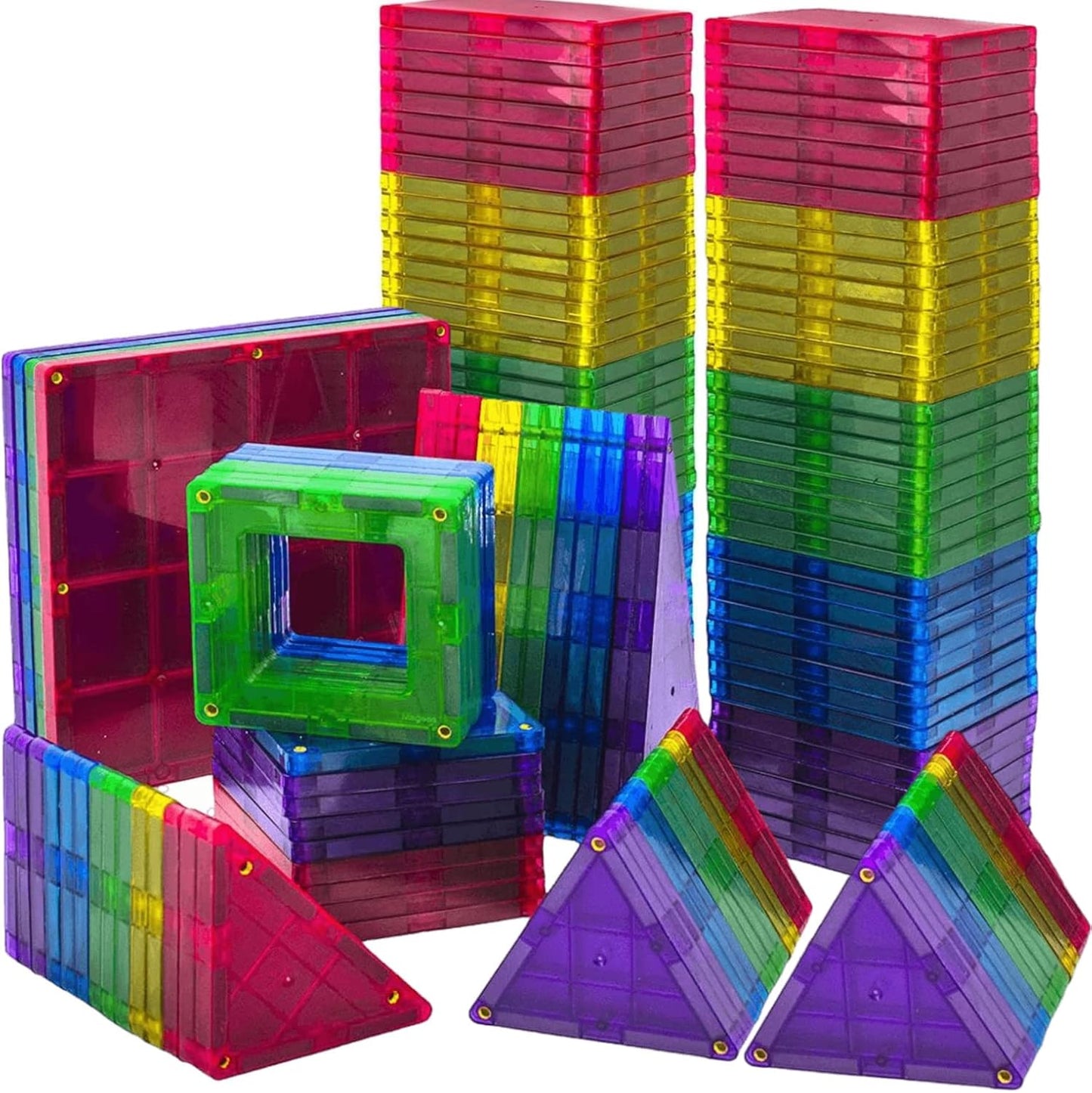 Magnetic Tiles Building Blocks - 113pcs Advanced STEM Set