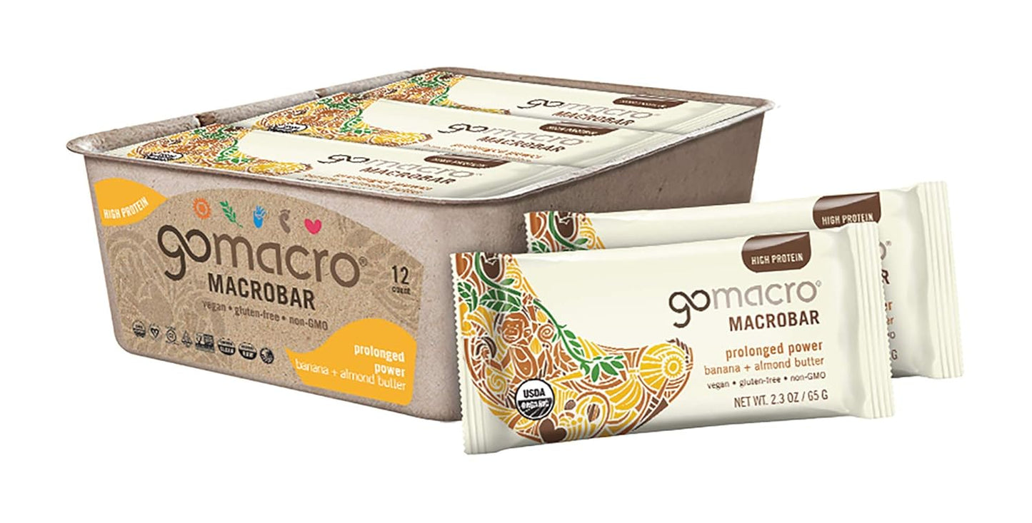 GoMacro MacroBar Organic Vegan Protein Bars for Energy Boost
