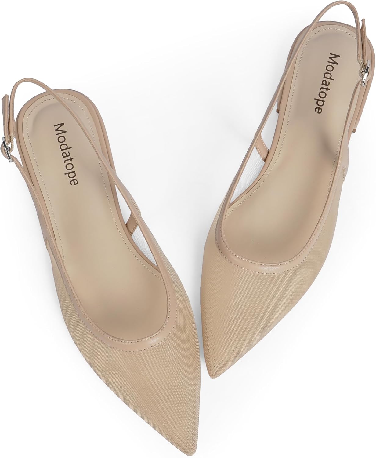 Modatope Slingback Flats for Women - Stylish Pointed Toe Design