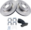 TRQ Front Brake Pad & Rotor Kit Compatible with 2007-2008 Suzuki SX4