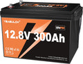 12V 300Ah LiFePO4 Lithium Battery - Long Cycle Life 3840Wh