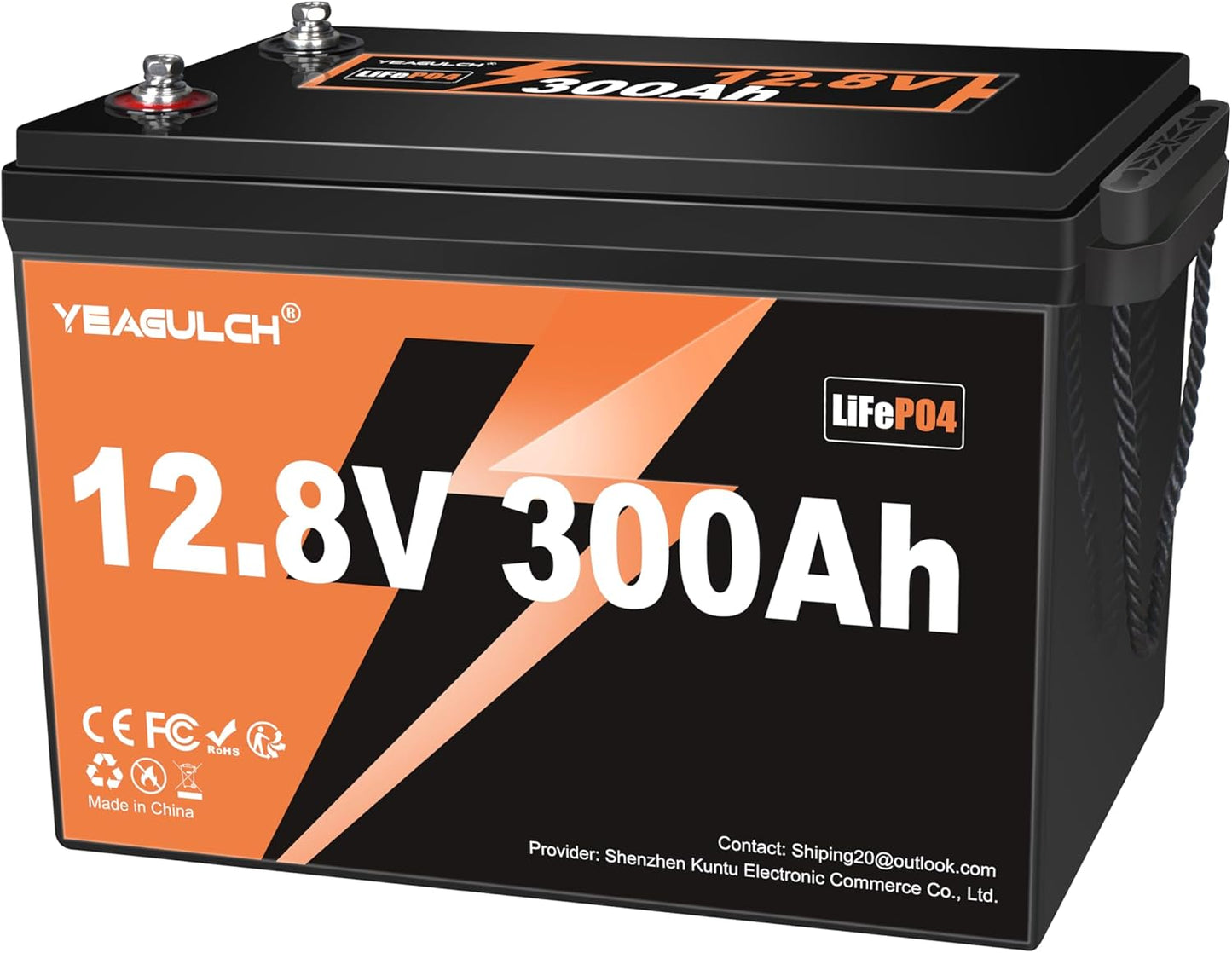 12V 300Ah LiFePO4 Lithium Battery for RV Solar and Marine Use