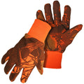 Blaze Orange Camouflage Jersey Work Gloves - Durable Comfort