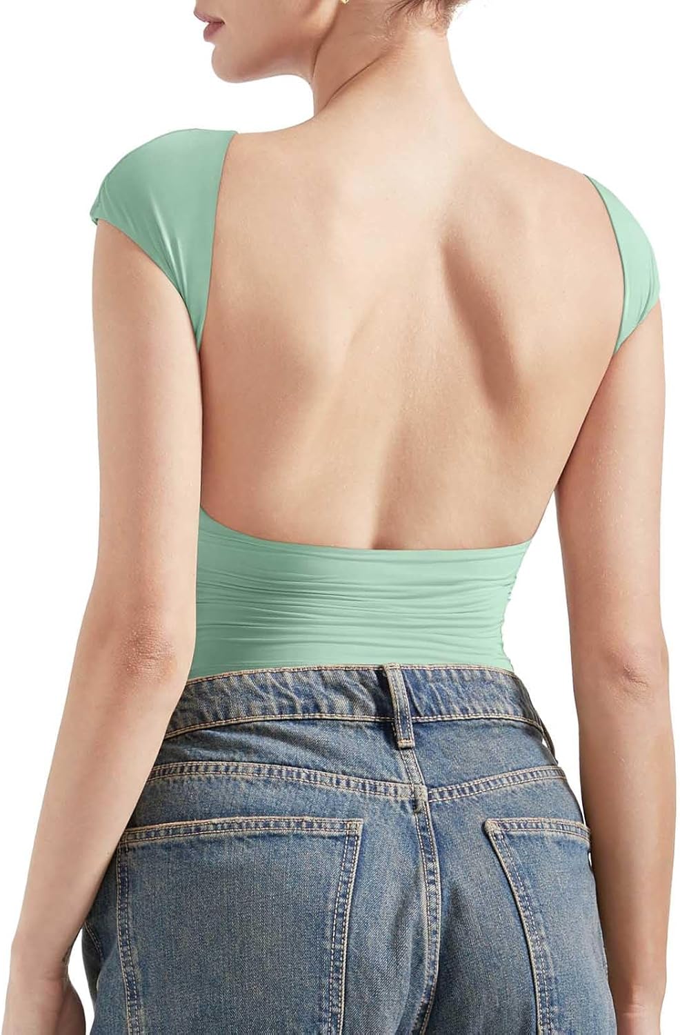 Backless Sexy Going Out Tops for Women - Y2K Style Tee Shirts