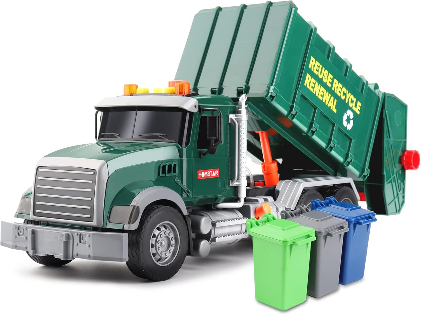 Dwi Dowellin Large Garbage Truck Toy for Kids Aged 3 and Up