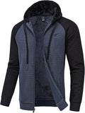 Men's Heavyweight Fleece Zip Up Hoodie for Winter Comfort